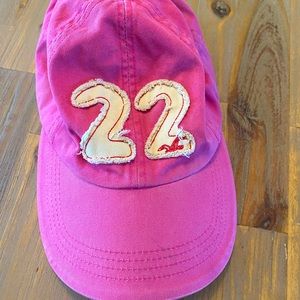 Hollister Pink 22 Hat, Vintage Design